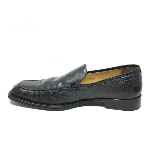 Mezlan Platinum Loafers Shoes Size 10 Full Ostrich main image 9